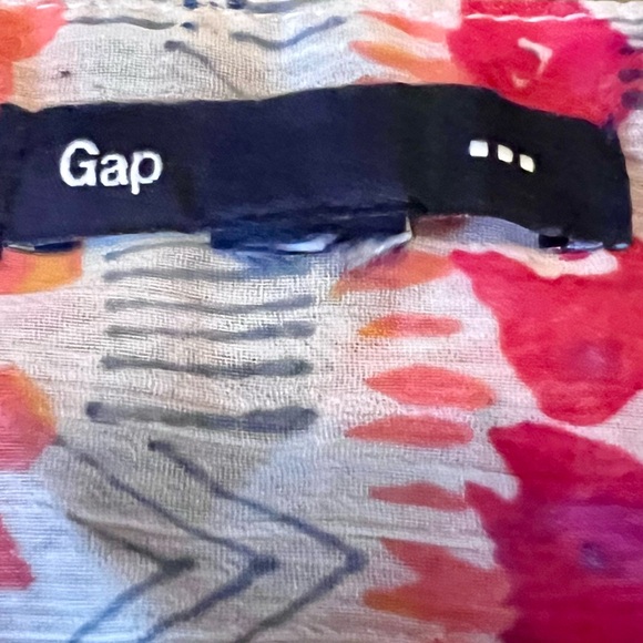 GAP Short Sleeve Floral Blouse Size XL/XXL - Picture 8 of 11